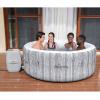 imageBestway SaluSpa Fiji AirJet Large Round 2 to 4 Person Inflatable Hot Tub Portable Outdoor Spa with 120 AirJets and EnergySense Cover GreyFiji