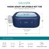imageBestway SaluSpa Hawaii AirJet 4 to 6 Person Inflatable Hot Tub Square Portable Outdoor Spa with 140 AirJets and EnergySense Energy Saving Cover Blue