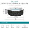 imageBestway SaluSpa Hollywood EnergySense Luxe AirJet Round Inflatable 4 to 6 Adult Hot Tub with Heater Filter 2 Covers and 140 AirJet System
