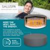 imageBestway SaluSpa Hollywood EnergySense Luxe AirJet Round Inflatable 4 to 6 Adult Hot Tub with Heater Filter 2 Covers and 140 AirJet System
