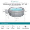 imageBestway SaluSpa Honolulu AirJet Large Round 4 to 6 Person Inflatable Hot Tub Portable Outdoor Spa with 140 AirJets and EnergySense Cover GreyEnergy Efficient