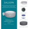 imageBestway SaluSpa Honolulu AirJet Large Round 4 to 6 Person Inflatable Hot Tub Portable Outdoor Spa with 140 AirJets and EnergySense Cover GreyEnergy Efficient