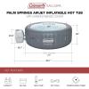 imageColeman Palm Springs EnergySense AirJet Inflatable Hot Tub Spa 77quot x 28quot  Portable Hot Tub with 2 Covers 1 EnergyEfficient Thermal Cover and 1 Standard Cover  Fits Up to 46 Persons  Green6 Capacity Energy Efficient Grey