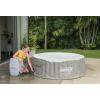 imageColeman Palm Springs EnergySense AirJet Inflatable Hot Tub Spa 77quot x 28quot  Portable Hot Tub with 2 Covers 1 EnergyEfficient Thermal Cover and 1 Standard Cover  Fits Up to 46 Persons  Green2 Capacity Light Grey