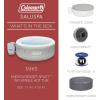 imageColeman Palm Springs EnergySense AirJet Inflatable Hot Tub Spa 77quot x 28quot  Portable Hot Tub with 2 Covers 1 EnergyEfficient Thermal Cover and 1 Standard Cover  Fits Up to 46 Persons  Green2 Capacity Light Grey
