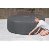 imageColeman Palm Springs EnergySense AirJet Inflatable Hot Tub Spa 77quot x 28quot  Portable Hot Tub with 2 Covers 1 EnergyEfficient Thermal Cover and 1 Standard Cover  Fits Up to 46 Persons  Green6 Capacity Energy Efficient Grey