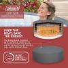 imageColeman Palm Springs EnergySense AirJet Inflatable Hot Tub Spa 77quot x 28quot  Portable Hot Tub with 2 Covers 1 EnergyEfficient Thermal Cover and 1 Standard Cover  Fits Up to 46 Persons  Green6 Capacity Energy Efficient Grey