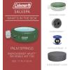 imageColeman Palm Springs EnergySense AirJet Inflatable Hot Tub Spa 77quot x 28quot  Portable Hot Tub with 2 Covers 1 EnergyEfficient Thermal Cover and 1 Standard Cover  Fits Up to 46 Persons  Green4 Capacity Forest Green