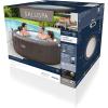 imageBestway SaluSpa San Diego UltraFit EnergySense Inflatable Hot Tub Spa 77quot x 26quot  Portable Hot Tub with EnergyEfficient Cover and Builtin Pump  Fits Up to 46 Persons  Brown WoodDominica EnergySense