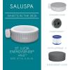 imageBestway SaluSpa San Diego UltraFit EnergySense Inflatable Hot Tub Spa 77quot x 26quot  Portable Hot Tub with EnergyEfficient Cover and Builtin Pump  Fits Up to 46 Persons  Brown WoodSt Lucia EnergySense