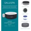 imageBestway SaluSpa San Diego UltraFit EnergySense Inflatable Hot Tub Spa 77quot x 26quot  Portable Hot Tub with EnergyEfficient Cover and Builtin Pump  Fits Up to 46 Persons  Brown WoodMiami EnergySense