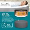 imageBestway SaluSpa San Diego UltraFit EnergySense Inflatable Hot Tub Spa 77quot x 26quot  Portable Hot Tub with EnergyEfficient Cover and Builtin Pump  Fits Up to 46 Persons  Brown WoodSt Lucia EnergySense