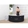 imageBestway SaluSpa San Diego UltraFit EnergySense Inflatable Hot Tub Spa 77quot x 26quot  Portable Hot Tub with EnergyEfficient Cover and Builtin Pump  Fits Up to 46 Persons  Brown WoodMiami EnergySense