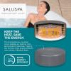 imageBestway SaluSpa San Diego UltraFit EnergySense Inflatable Hot Tub Spa 77quot x 26quot  Portable Hot Tub with EnergyEfficient Cover and Builtin Pump  Fits Up to 46 Persons  Brown WoodMiami EnergySense
