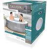 imageBestway SaluSpa San Diego UltraFit EnergySense Inflatable Hot Tub Spa 77quot x 26quot  Portable Hot Tub with EnergyEfficient Cover and Builtin Pump  Fits Up to 46 Persons  Brown WoodSt Lucia EnergySense