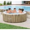 imageBestway SaluSpa San Diego UltraFit EnergySense Inflatable Hot Tub Spa 77quot x 26quot  Portable Hot Tub with EnergyEfficient Cover and Builtin Pump  Fits Up to 46 Persons  Brown WoodSan Diego UltraFit EnergySense