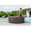 imageBestway SaluSpa San Diego UltraFit EnergySense Inflatable Hot Tub Spa 77quot x 26quot  Portable Hot Tub with EnergyEfficient Cover and Builtin Pump  Fits Up to 46 Persons  Brown WoodDominica EnergySense