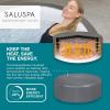 imageBestway SaluSpa San Diego UltraFit EnergySense Inflatable Hot Tub Spa 77quot x 26quot  Portable Hot Tub with EnergyEfficient Cover and Builtin Pump  Fits Up to 46 Persons  Brown WoodBarbados EnergySense