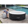 imageBestway SaluSpa San Diego UltraFit EnergySense Inflatable Hot Tub Spa 77quot x 26quot  Portable Hot Tub with EnergyEfficient Cover and Builtin Pump  Fits Up to 46 Persons  Brown WoodMiami EnergySense