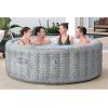 imageBestway SaluSpa St Moritz AirJet 5 to 7 Person Inflatable Hot Tub Round Portable Outdoor Spa with 180 AirJets and EnergySense Energy Saving CoverGray