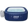 imageColeman Hawaii AirJet Large Square 4 to 6 Person Inflatable Hot Tub Portable Outdoor Spa with 140 AirJets and EnergySense Cover GreyBlue