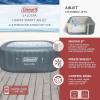 imageColeman Hawaii AirJet Large Square 4 to 6 Person Inflatable Hot Tub Portable Outdoor Spa with 140 AirJets and EnergySense Cover GreyGray