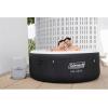 imageColeman Ponderosa AirJet 2 to 4 Person Inflatable Hot Tub Round Portable Outdoor Spa w 120 AirJets ampamp EnergySense Energy Saving Cover OrangeBlack