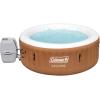 imageColeman Ponderosa AirJet 2 to 4 Person Inflatable Hot Tub Round Portable Outdoor Spa w 120 AirJets ampamp EnergySense Energy Saving Cover OrangeOrange