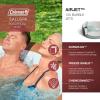imageColeman Ponderosa AirJet 2 to 4 Person Inflatable Hot Tub Round Portable Outdoor Spa w 120 AirJets ampamp EnergySense Energy Saving Cover OrangeOrange