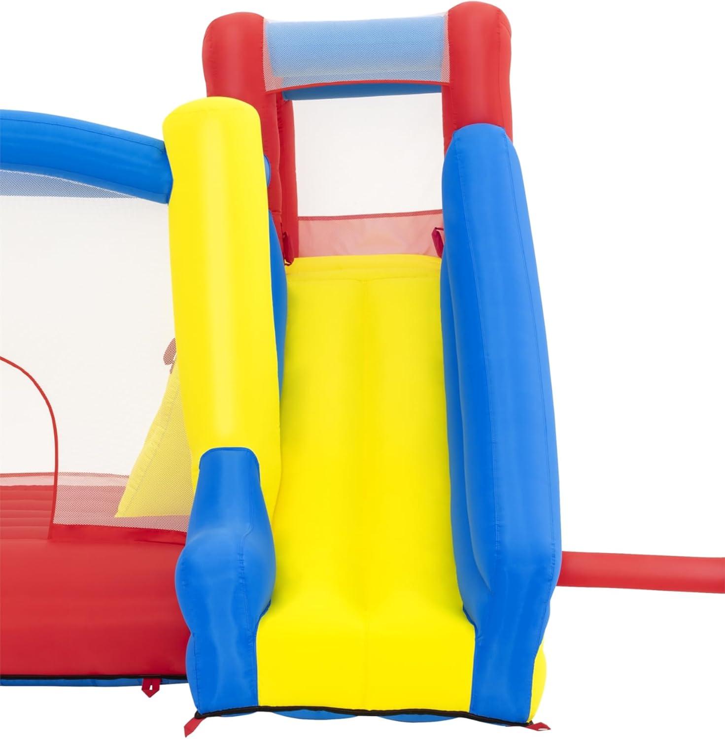 imageH2OGO Slidetastic Mega Bouncer Bounce House 9 x 85quot x 84quot  for Indoor and Outdoor Play  Perfect for Kids Ages 3