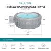 imageBestway 46 Person SaluSpa Honolulu AirJet Inflatable Hot Tub Spa 77quot x 28quot Round Portable Spa with 140 Soothing Jets and Insulated Cover