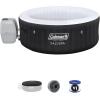 imageBestway Coleman Miami AirJet Inflatable Hot Tub with EnergySense Cover and 2Pack of SaluSpa Underwater NonSlip Spa Seat with Adjustable Legs