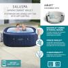 imageBestway SaluSpa Hawaii 4 Person Smart AirJet Inflatable Hot Tub Spa with 140 Jets and App Control