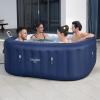 imageBestway SaluSpa Hawaii 4 Person Smart AirJet Inflatable Hot Tub Spa with 140 Jets and App Control