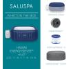 imageBestway SaluSpa Hawaii AirJet 6 Person Square Inflatable Hot Tub w140 Jets ampamp EnergySense Cover Blue ampamp Non Slip Seat wAdjustable Legs Gray 2 Pack