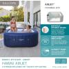 imageBestway SaluSpa Hawaii Smart AirJet Inflatable Hot Tub Round Portable 6 to 8 Person Spa with 190 AirJets App Control and EnergySense Cover GreyBlue