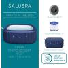 imageBestway SaluSpa Hawaii Smart AirJet Inflatable Hot Tub Round Portable 6 to 8 Person Spa with 190 AirJets App Control and EnergySense Cover GreyBlue