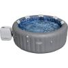 imageBestway SaluSpa Santorini HydroJet 5 to 7 Inflatable Round Portable Outdoor Spa with 180 Soothing Jets and Cover GrayStandard