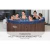 imageBestway SaluSpa Toronto Smart AirJet Plus Hot Tub with App Control 7 Person Capacity Pool Cover Spa Pump 5 Pillows and Repair Patch Brown