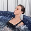 imageBestway SaluSpa Toronto Smart AirJet Plus Hot Tub with App Control 7 Person Capacity Pool Cover Spa Pump 5 Pillows and Repair Patch Brown