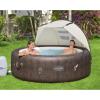 imageBestway SaluSpa Windproof UV Protection Sun Shade Canopy Attachment Accessory with Mesh Windows for Round Inflatable Hot Tub Spas Canopy Only