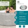 imageBestway Zurich SaluSpa 24 Person Inflatable Round Outdoor Hot Tub with 120 Soothing AirJets Filter Cartridge and EnergyEfficient Insulated Cover