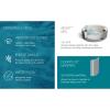 imageSaluSpa Battery Powered LED Soothing Spa Waterfall Accessory with Bestway SaluSpa Fiji AirJet Inflatable Hot Tub with 120 Soothing Jets Gray