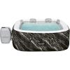 imageBestway Hollywood EnergySense Luxe AirJet Inflatable Hot Tub Spa  Fits Up to 6 Persons  Marble Square 71quot x 71quot x 26quot