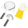 imageBestway SaluSpa AllinOne 3 Piece Maintenance Cleaning Tool Accessory Set with Scrub Brush Mitt and Skimmer Net for Hot Tub and Spa