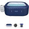 imageBestway SaluSpa Hawaii 4 Person Smart AirJet Inflatable Hot Tub Spa with 140 Jets and App Control