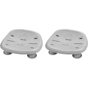 imageBestway SaluSpa Underwater Durable Non Slip Swimming Pool and Spa Comfort Seat with Adjustable Height Legs and Weighted Feet Gray 2 Pack