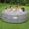 imageBestway Coleman Honolulu AirJet Inflatable Hot Tub with EnergySense Cover 6Pack SaluSpa Spa Seat and 6 Sets of SaluSpa Padded Headrest Pillows