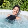 imageBestway Coleman Miami AirJet Inflatable Hot Tub with EnergySense Cover 2Pack SaluSpa Spa Seat and 2 Sets of SaluSpa Padded Headrest Pillows
