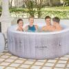 imageBestway SaluSpa Cancun AirJet Inflatable Hot Tub with Set of 2 SaluSpa Underwater Non Slip Pool and Spa Seat ampamp 2 Headrest Pillows